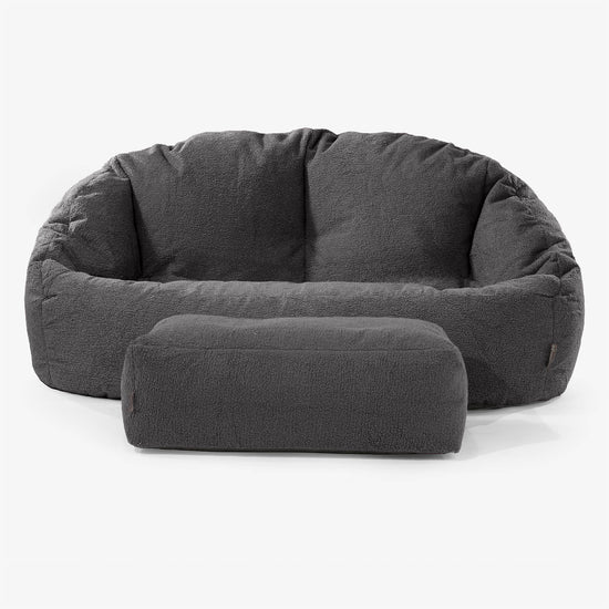 Bubble Sofa Bean Bag - Boucle Graphite Grey 02