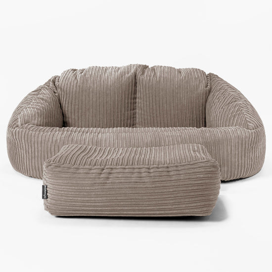 Bubble Sofa Bean Bag - Cord Dovetail Grey 02