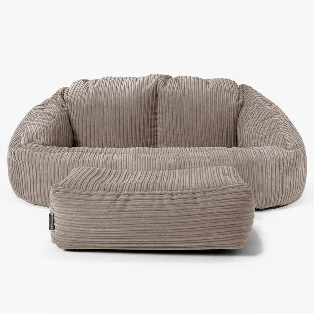 Bubble Sofa Bean Bag - Cord Dovetail Grey 02