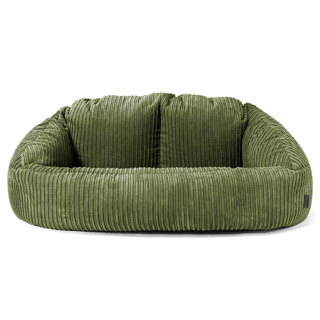 Bubble Sofa Bean Bag - Cord Forest Green 01