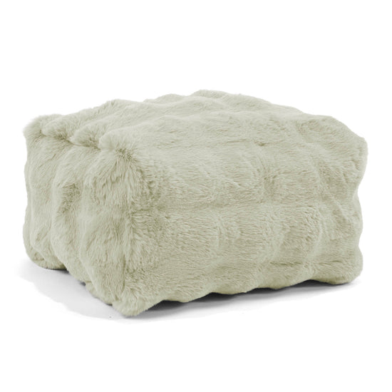 small-foostool-bubble-faux-fur-sage-green 01