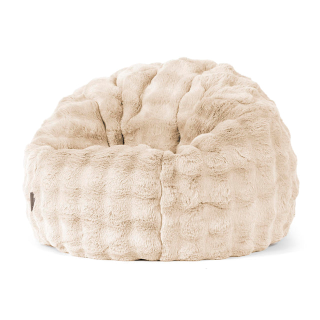 classic-bean-bag-chair-bubble-faux-fur-cream 01