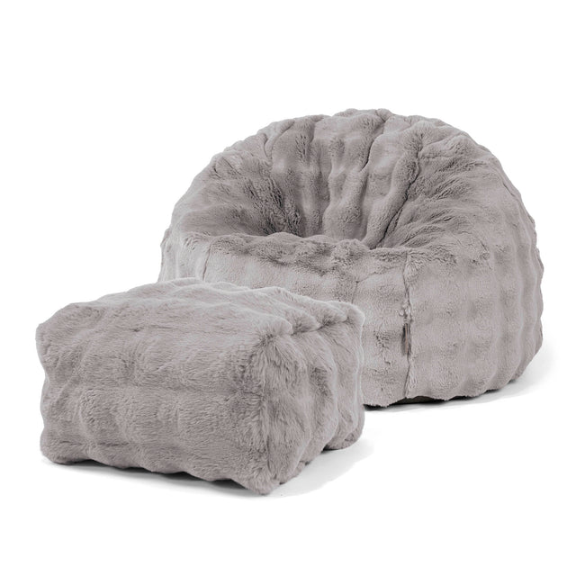 classic-bean-bag-chair-bubble-faux-fur-grey 02