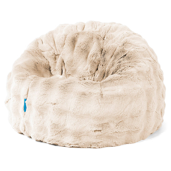 Classic Kids Bean Bag Chair 1-5 yr - Bubble Faux Fur Cream 01