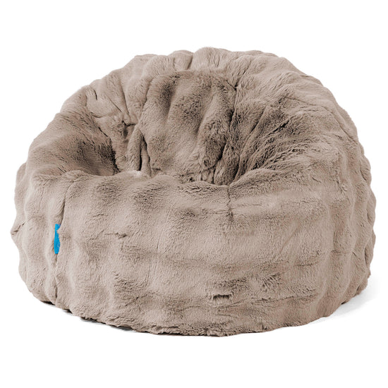 Classic Kids Bean Bag Chair 1-5 yr - Bubble Faux Fur Mink 01