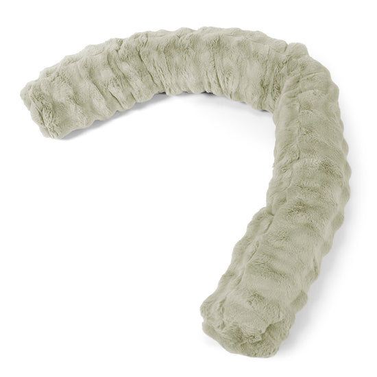 XXL Cuddle Cushion - Bubble Faux Fur Sage Green 01