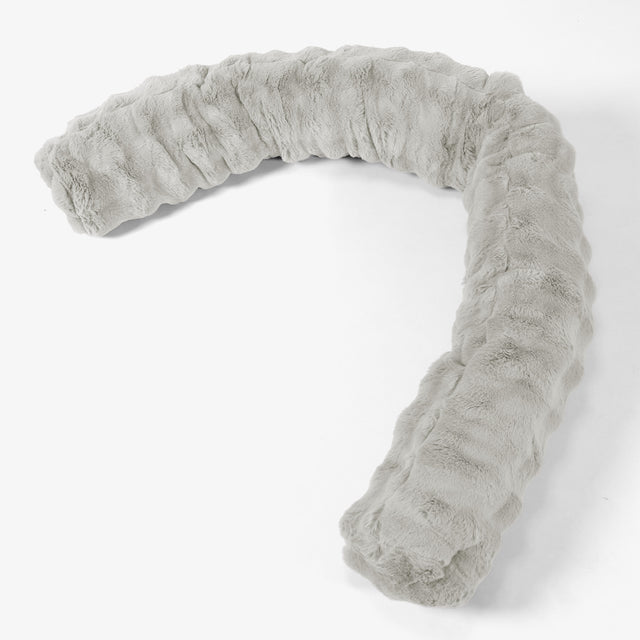 XXL Cuddle Cushion - Bubble Faux Fur Sage Green 01