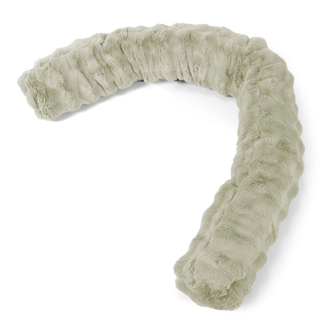 XXL Cuddle Cushion - Bubble Faux Fur Sage Green 01