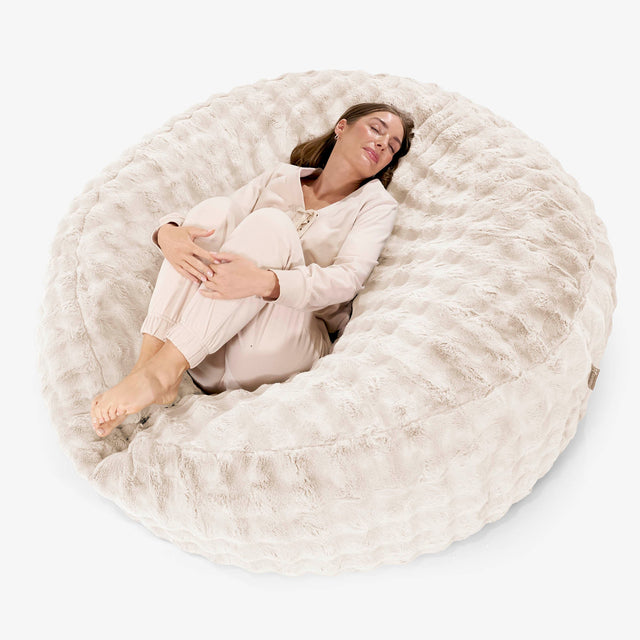Mega Mammoth Bean Bag Sofa Replacement Cover - Bubble Faux Fur 01