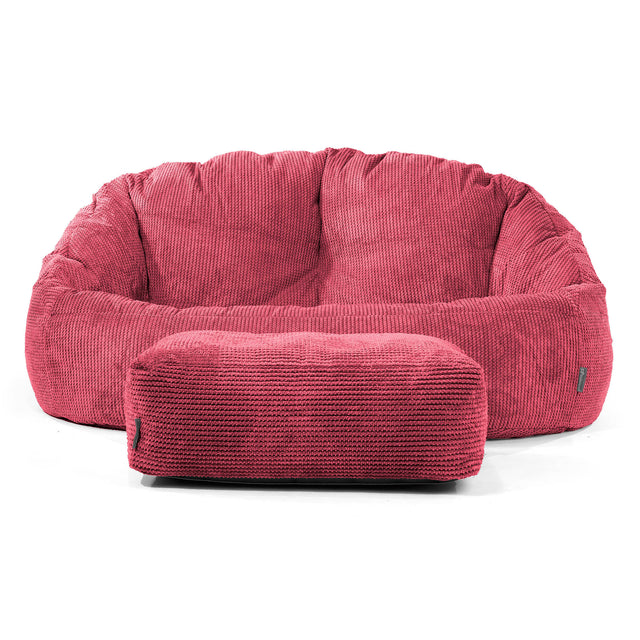 Bubble Sofa Bean Bag - Pom Pom Pastel Red 02