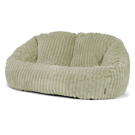 Bubble Sofa Bean Bag - Ultra Plush Cord Sage Green 04