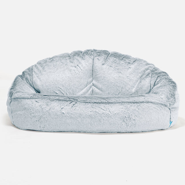 Bubble Kids Sofa Bean Bag 2-6 yr Replacement Cover - Fluffy Faux Fur Rabbit 01