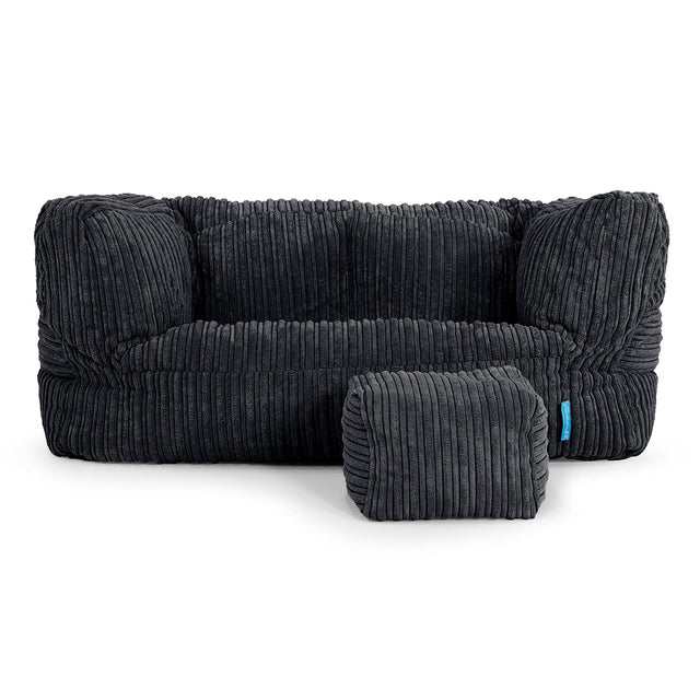 Albert Kids Sofa Bean Bag 2-6 yr - Cord Black 02