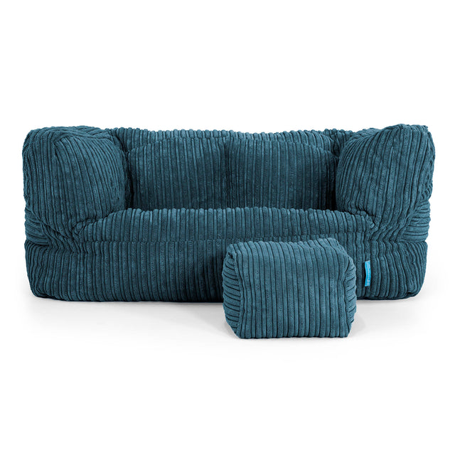 Albert Kids Sofa Bean Bag 2-6 yr - Cord Navy Blue 02