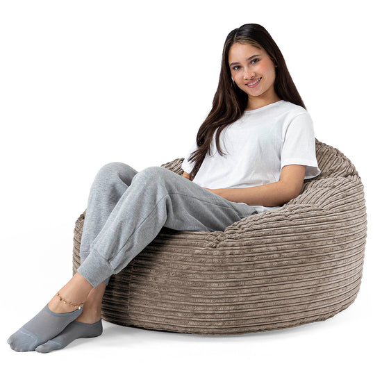 Archi Bean Bag Chair - Cord Dovetail Grey 02