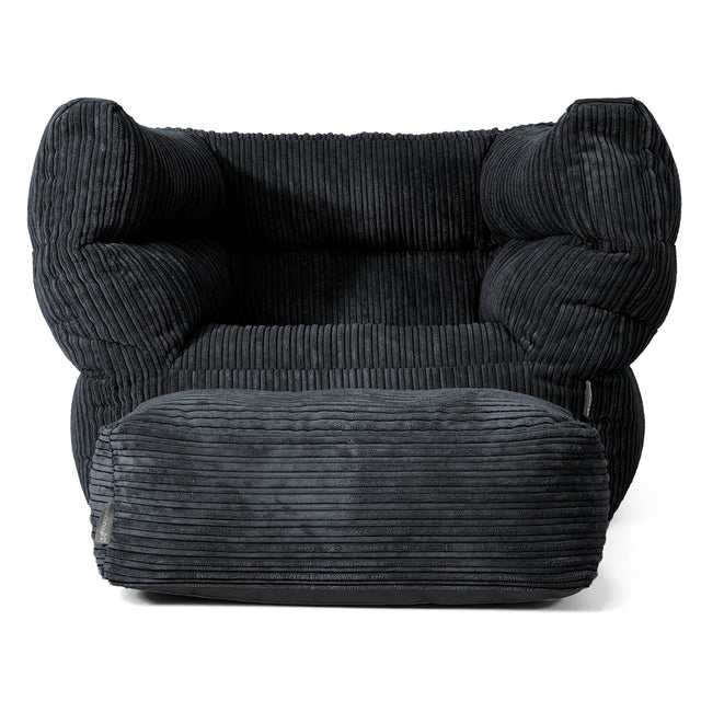 Albert Bean Bag Armchair 2.0 - Cord Black 02