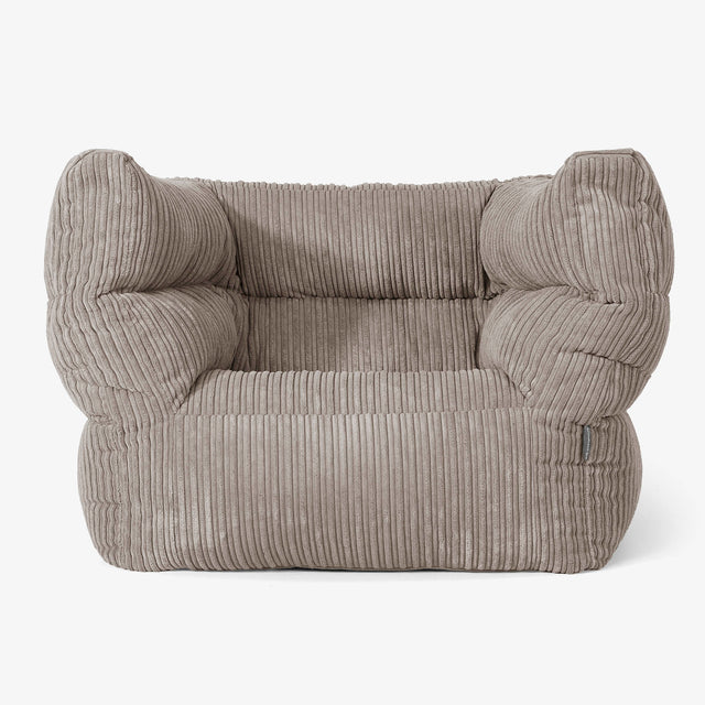 Albert Bean Bag Armchair 2.0 - Cord Dovetail Grey 01