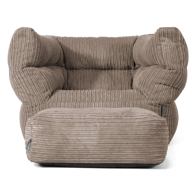 Albert Bean Bag Armchair 2.0 - Cord Dovetail Grey 02
