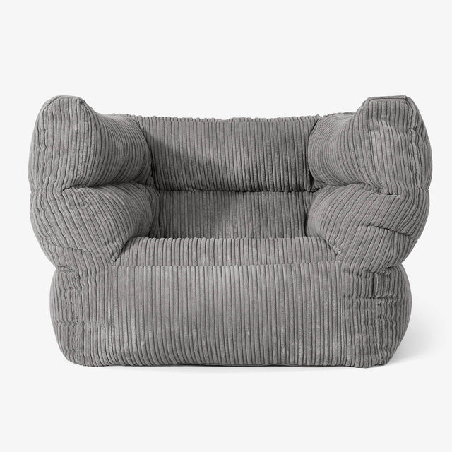 Albert Bean Bag Armchair 2.0 - Cord Graphite Grey 01