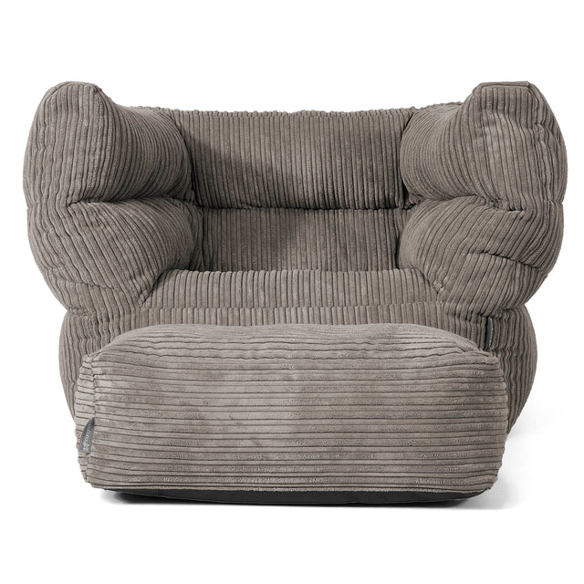Albert Bean Bag Armchair 2.0 - Cord Graphite Grey 02