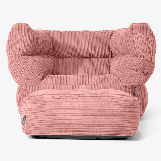 Albert Bean Bag Armchair 2.0 - Cord Peach 02