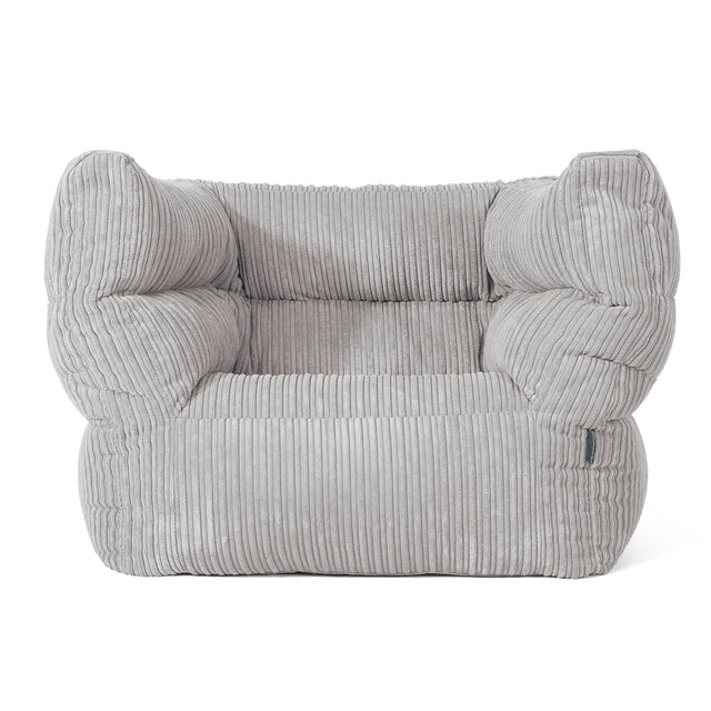 Albert Bean Bag Armchair 2.0 - Cord Silver Grey 01