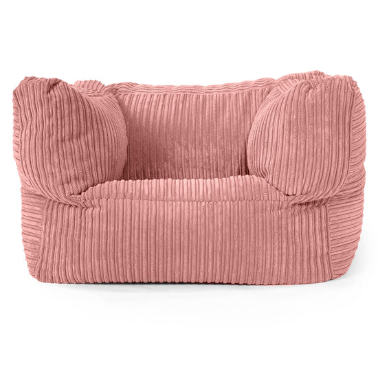 Albert Bean Bag Armchair - Cord Peach 01