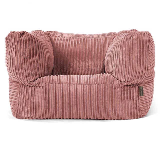 Albert Bean Bag Armchair - Cord Peach 01