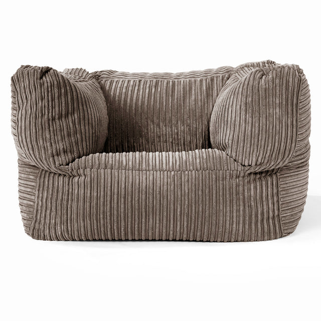 Albert Bean Bag Armchair - Cord Dovetail Grey 01