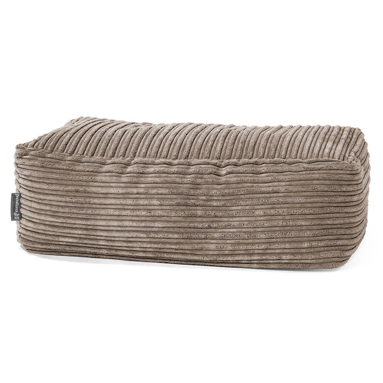 Large Footstool - Cord Dovetail Grey 01