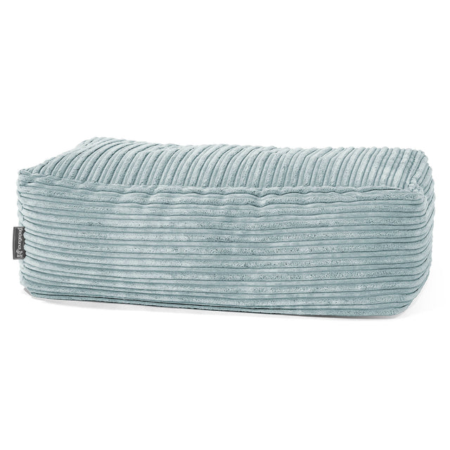 Large Footstool - Cord Mint Green 01