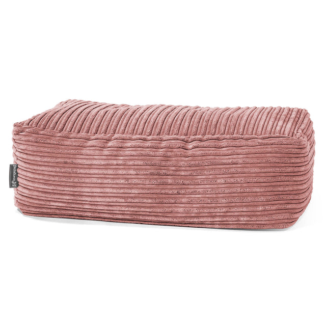 Large Footstool - Cord Peach 01