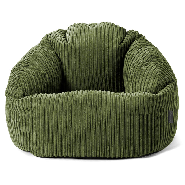 Bubble Bean Bag Chair - Cord Forest Green 01