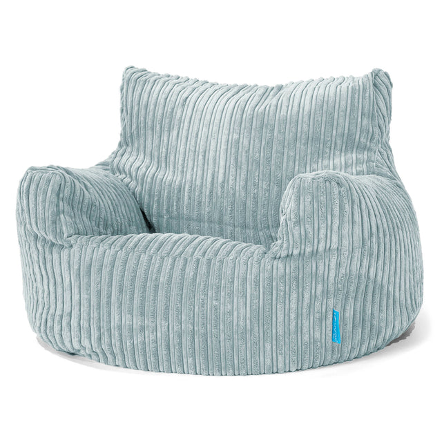 Children's Armchair Bean Bag 3-8 yr - Cord Mint Green 01