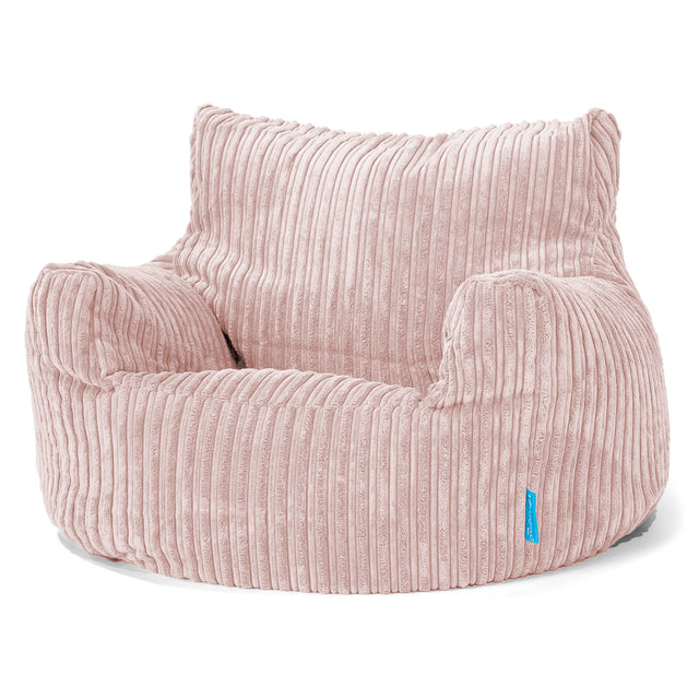 Childs Armchair 3-8 Bean Bag - Cord Blush Pink 01