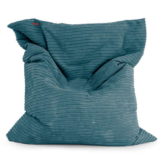 XL Pillow Beanbag - Cord Teal Blue 01