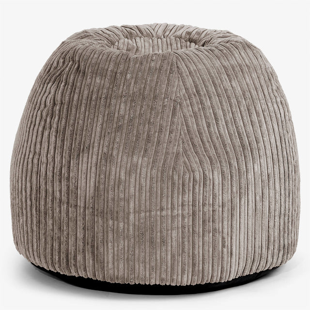 Ergonomic Office Pouf Chair - Cord Dovetail Grey 01