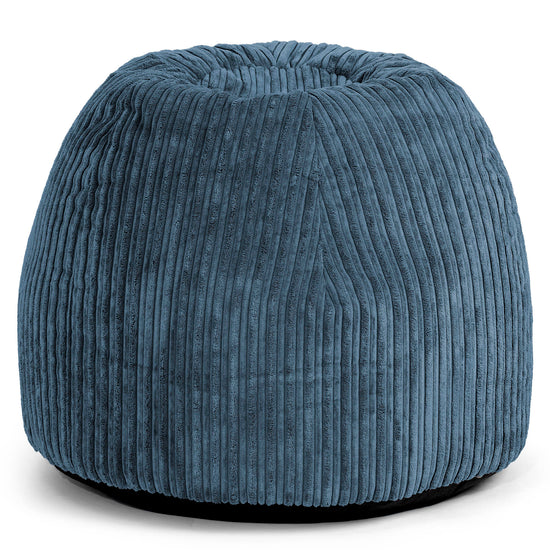 Dressing Table Pouf Stool - Cord Navy Blue 02