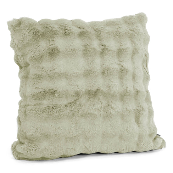 Extra Large Scatter Cushion Cover 70 x 70cm - Bubble Faux Fur Sage Green 02