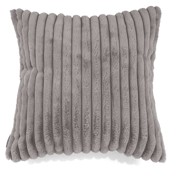 Extra Large Scatter Cushion Cover 70 x 70cm - Ultra Plush Cord Grey 01
