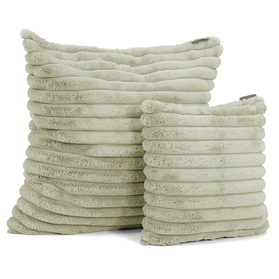Extra Large Scatter Cushion Cover 70 x 70cm - Ultra Plush Cord Sage Green 02