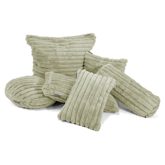 Extra Large Scatter Cushion Cover 70 x 70cm - Ultra Plush Cord Sage Green 03