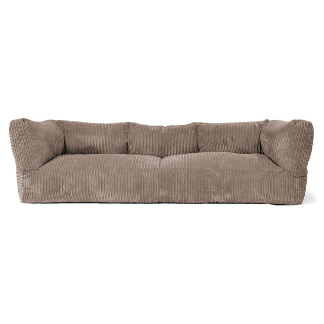 The 3 Seater Albert Sofa Bean Bag - Cord Dovetail Grey 01