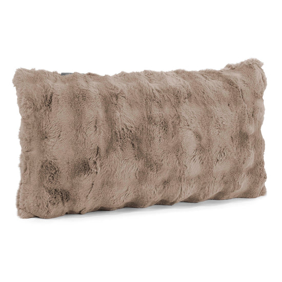 XL Rectangular Support Cushion Cover 40 x 70cm - Bubble Faux Fur Mink 02