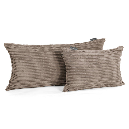 XL Rectangular Support Cushion Cover 40 x 70cm - Cord Dovetail Grey 03