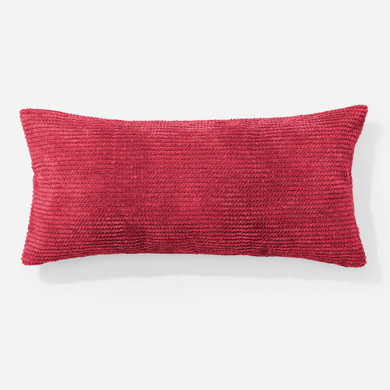 XL Rectangular Support Cushion Cover 40 x 70cm - Pom Pom Pastel Red 01