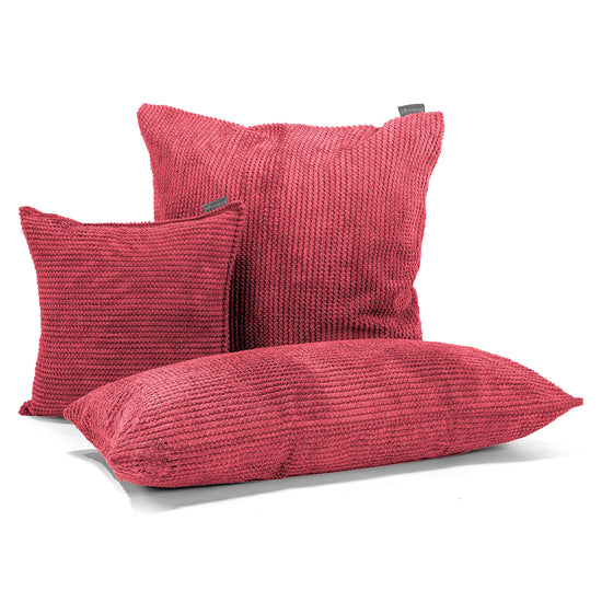 XL Rectangular Support Cushion Cover 40 x 70cm - Pom Pom Pastel Red 03