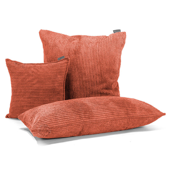 XL Rectangular Support Cushion Cover 40 x 70cm - Pom Pom Pumpkin Orange 03