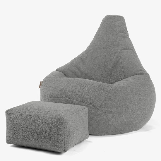 highback-bean-bag-chair-boucle-grey 01