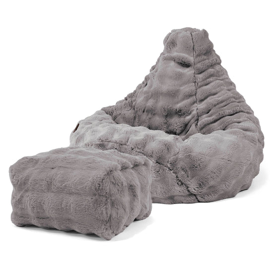 highback-bean-bag-chair-bubble-faux-fur-grey 01